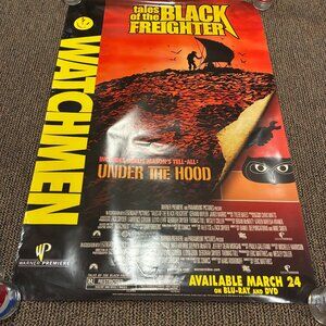 Vintage Watchmen Tales Black Freighter Large Poster Original Movie Poster Used